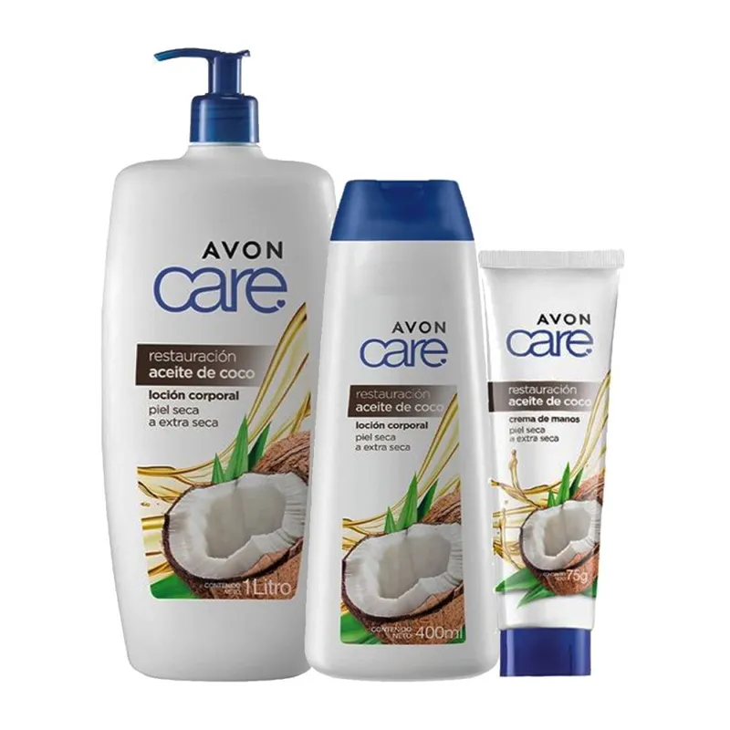 AVON - Aceite de Coco Hidratante Cuerpo Grande Chico y Manos Avon Care