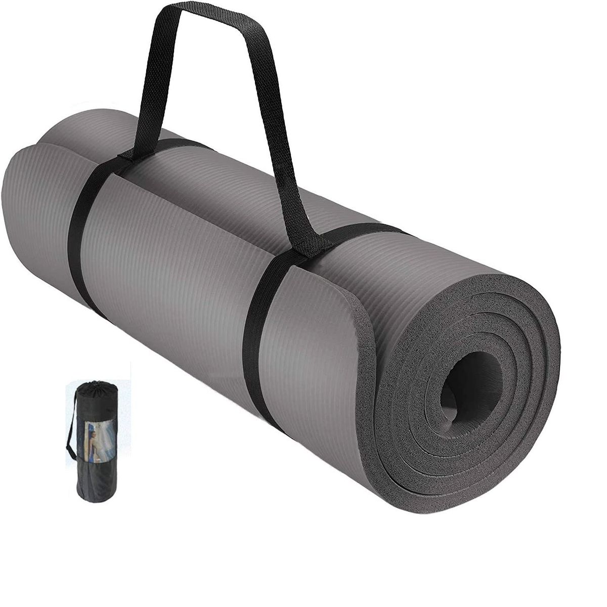 GENERICO - Mat de yoga 20 mm colchoneta esterilla plomo