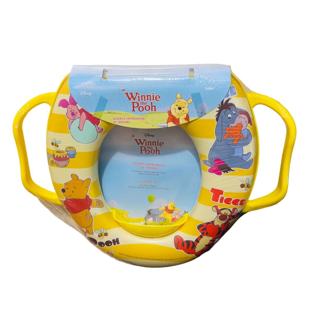 DISNEY - Asiento Adaptador de Inodoro con Asa Disney Winnie Pooh