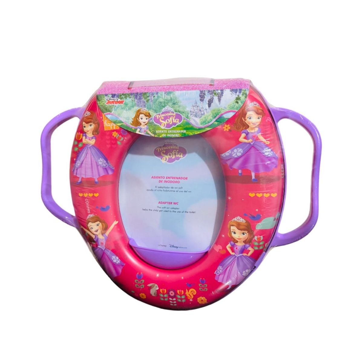 DISNEY - Asiento Adaptador de Inodoro con Asa Disney Princesa Sofia