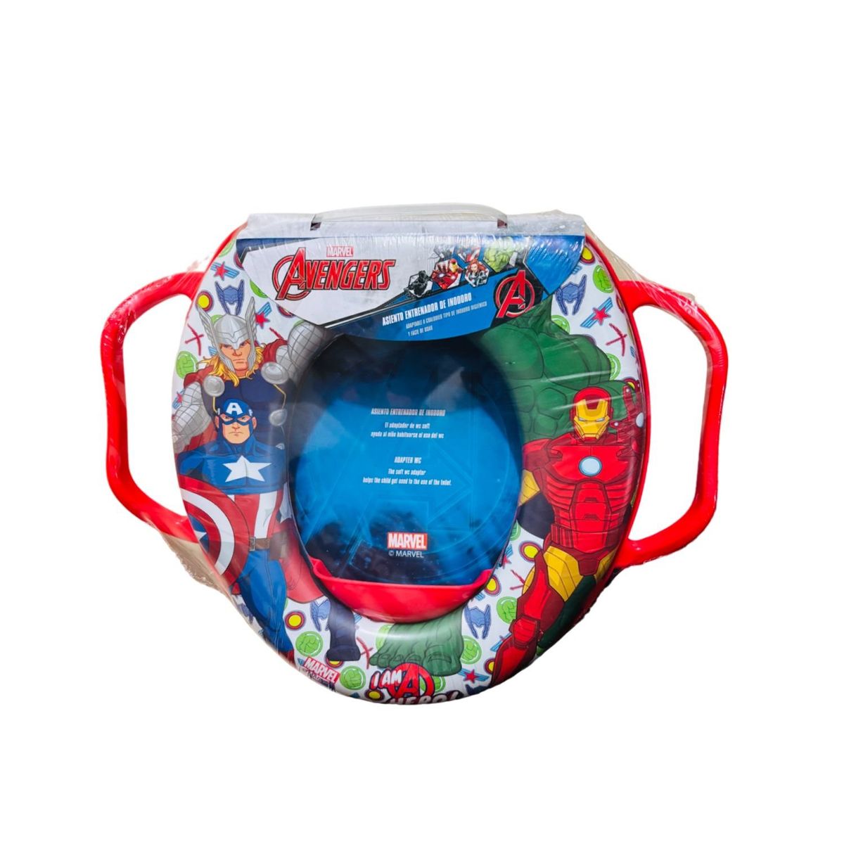 DISNEY - Asiento Adaptador de Inodoro con Asa Marvel Avengers