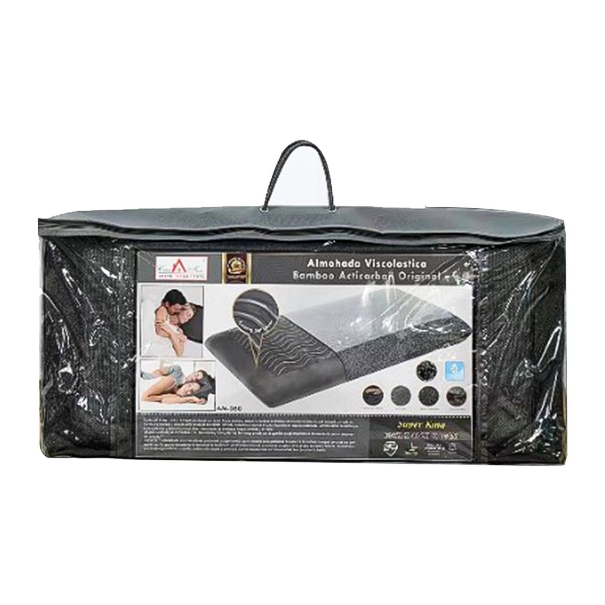 CASATEX - ALMOHADA VISCOELASTICA KING + GEL  ACTICARBON