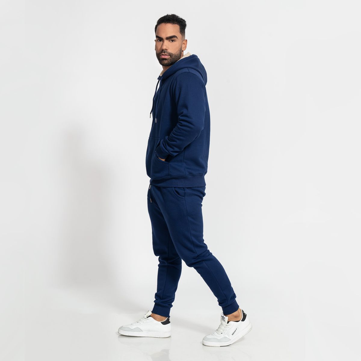 GENERICO - conjunto buzo afranelado para hombre azul acero Arcoi