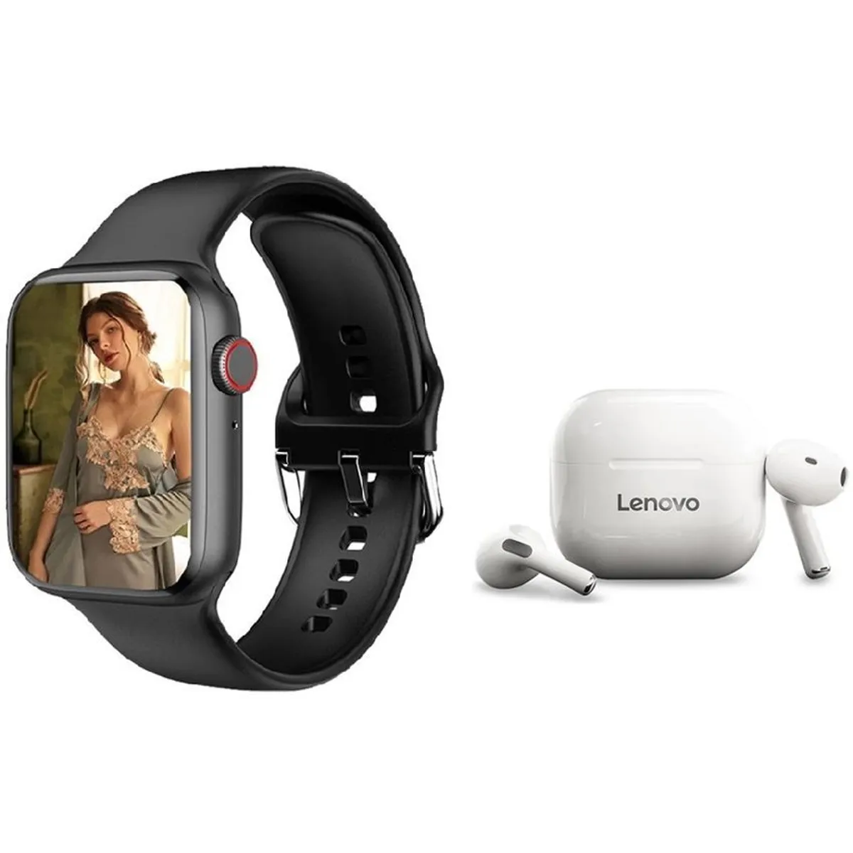 LENOVO - Lenovo LP40 Audífonos y Toumi Watch 2 Pro HD  pulgadas