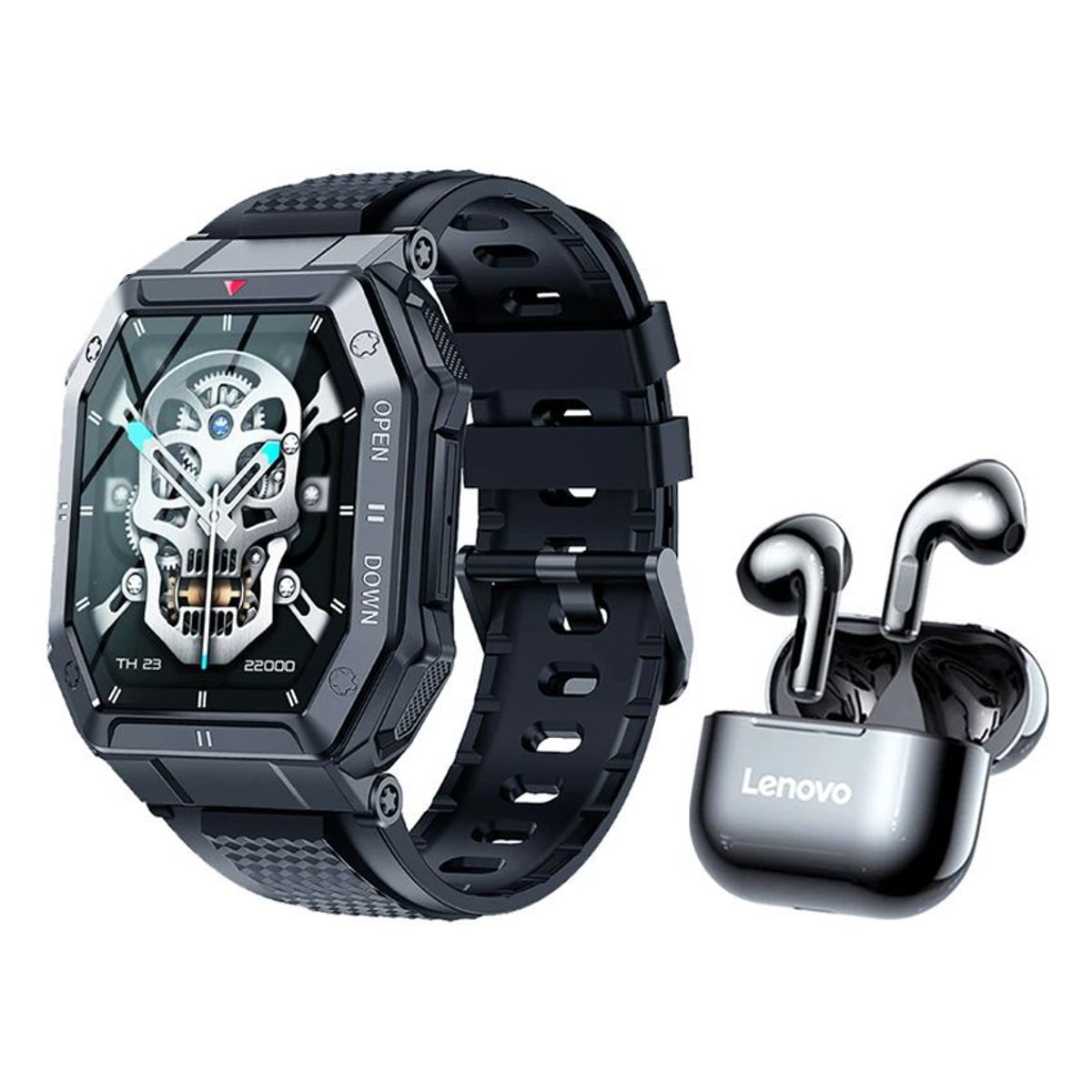 LENOVO - Lenovo LP40 De Audífonos tws y Toumi GT3 Reloj inteligente