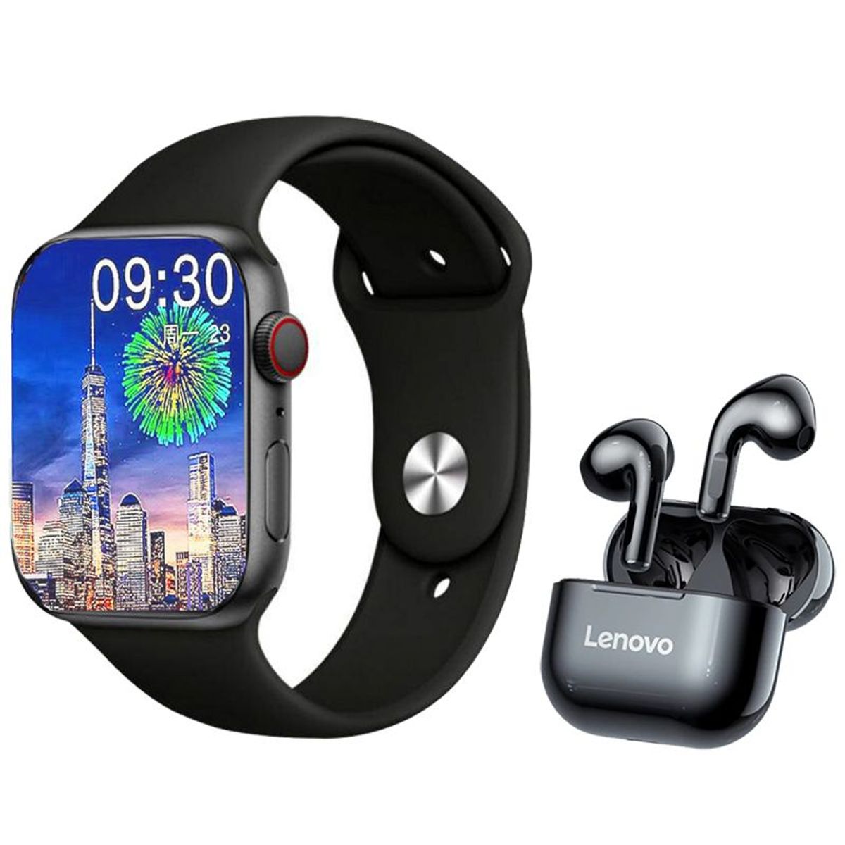 LENOVO - Audífonos Lenovo LP40 Tws y Toumi watch Reloj inteligente