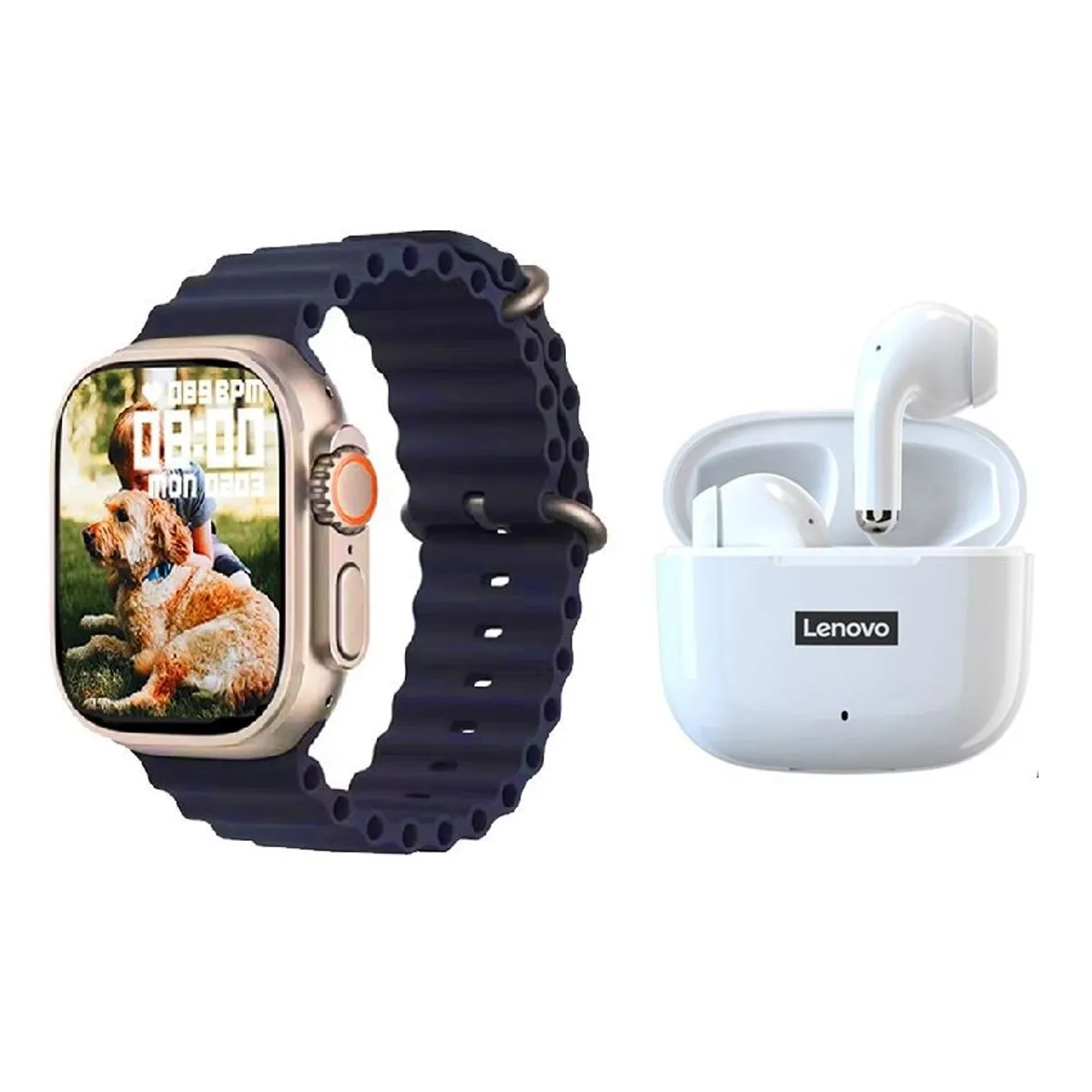 LENOVO - Lenovo LP40 Pro De Audífonos y Toumi Watch S8 UltraReloj inteligente