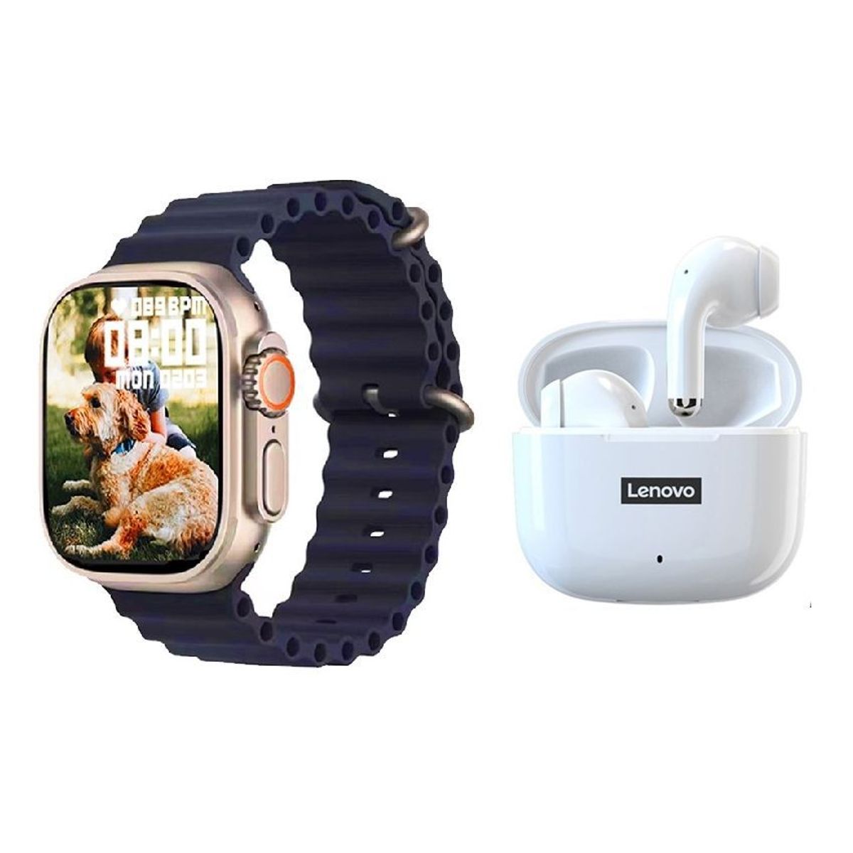 LENOVO - Lenovo LP40 Pro De Audífonos y Toumi Watch S8 UltraReloj inteligente