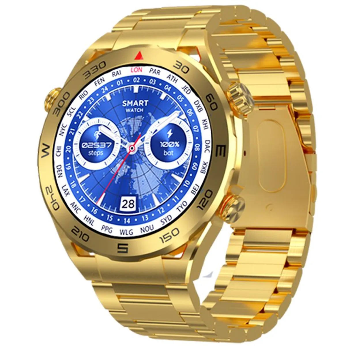 TOUMI - Toumi GS-K De reloj inteligente AMOLED de 1,45 pulgadas 466*466-Dorado