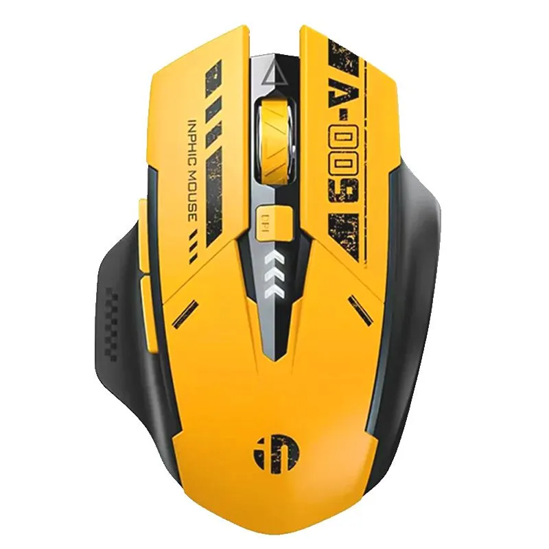 TOUMI - Ratón de tres modos Mouse inalámbrico recargable INPHIC A9 Bee 24G