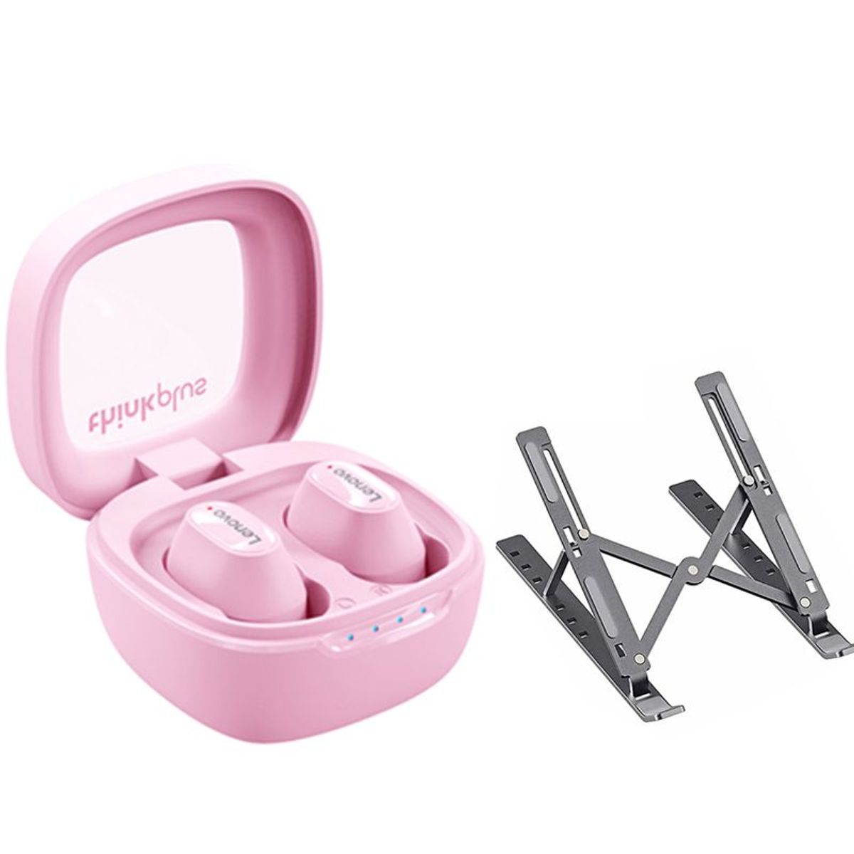 LENOVO - Audífonos Lenovo XT62 De Tws-Rosa y Soporte plegable de elevación
