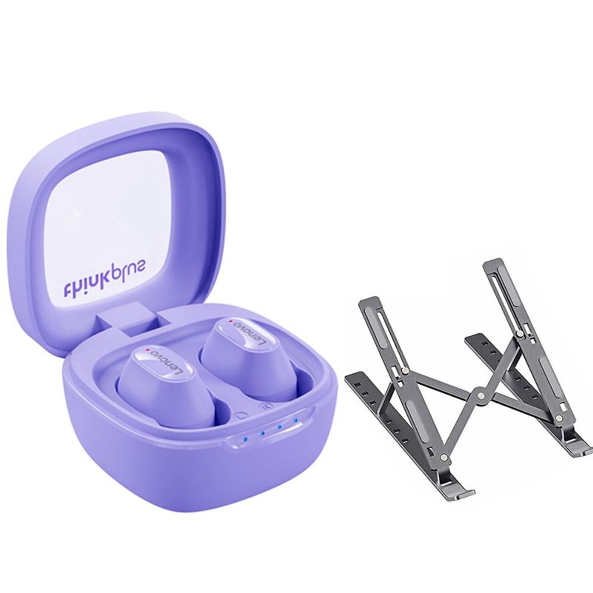 LENOVO - Audífonos Lenovo XT62 De Tws-Morado y Soporte plegable de elevación