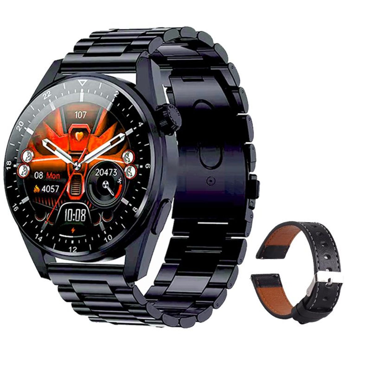 TOUMI - Reloj Inteligente Toumi GT-A Bluetooth Smartwatch 152HD-Negro