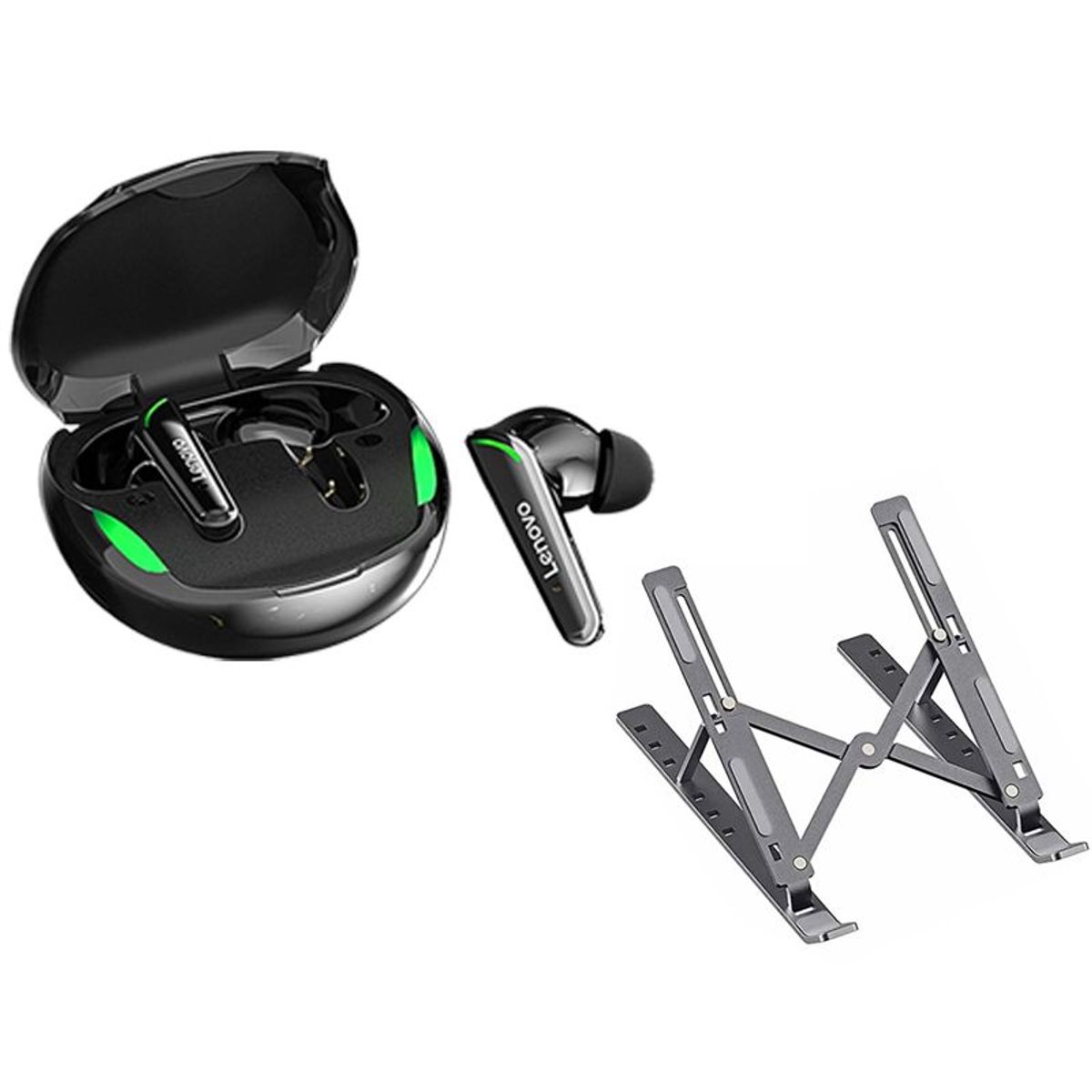 LENOVO - Audífonos Lenovo XT92 De Tws-Negro y Soporte plegable de elevación