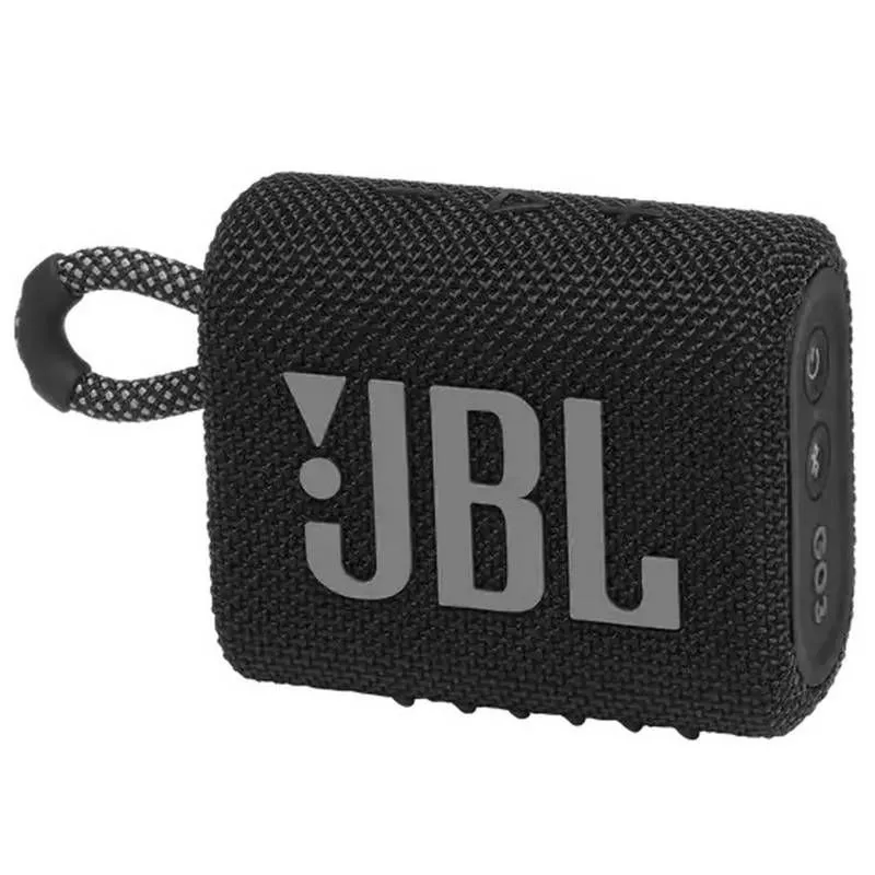 JBL - Parlante JBL GO 3 Bluetooth 5.0 IP67-Negro y Estuche