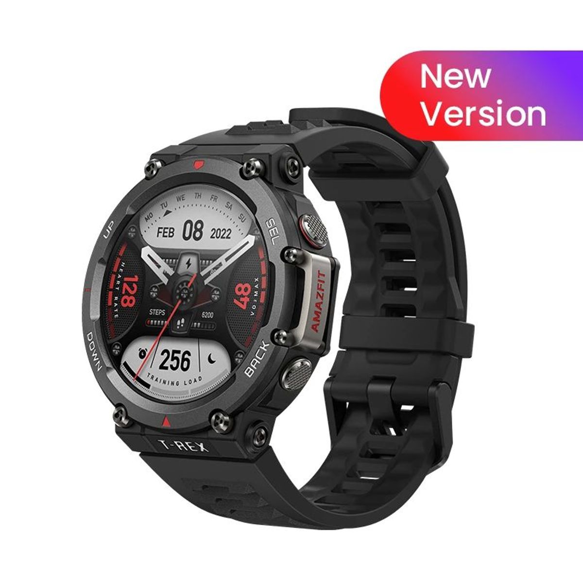 AMAZFIT - Amazfit T-Rex 2 Reloj inteligente deportivo Bluetooth-Negro
