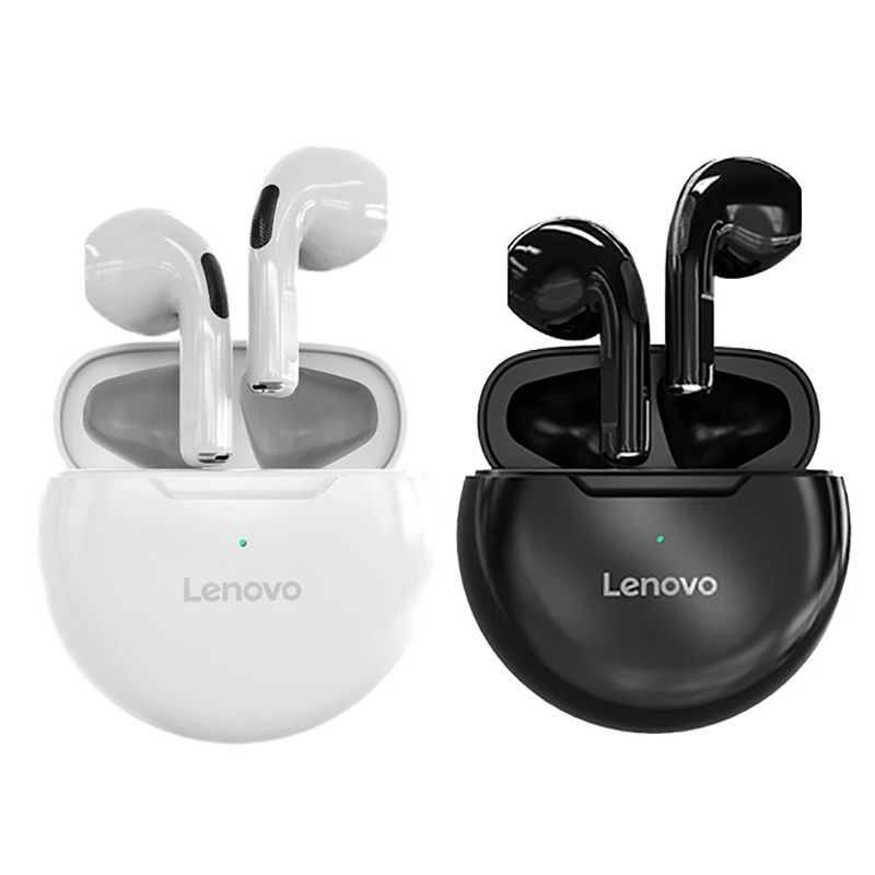 LENOVO - Set 2 De Lenovo HT38 De Audífonos   Bluetooth 5.1 Negro+Blanco