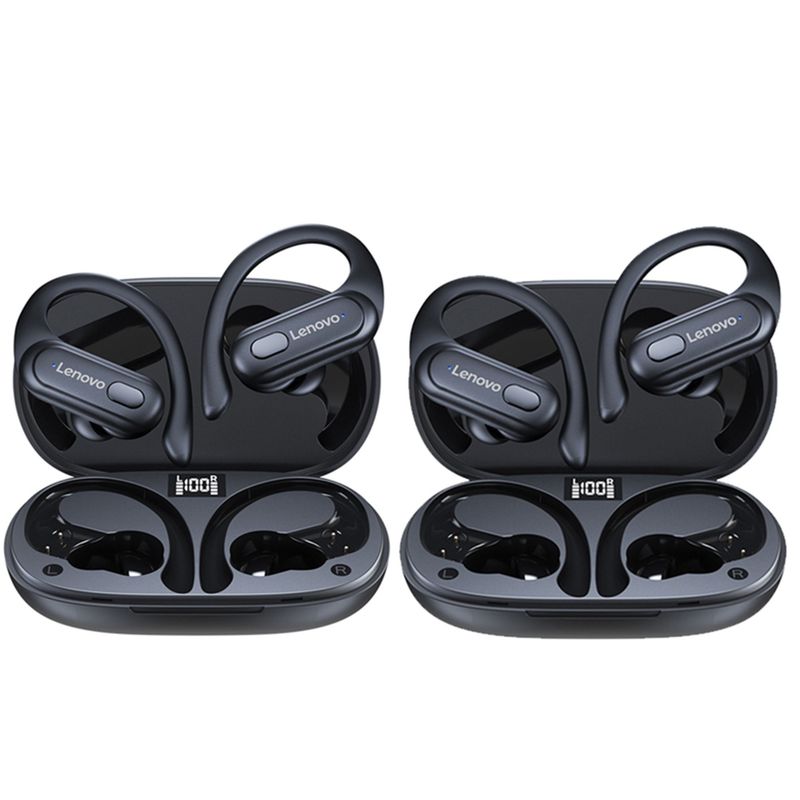 LENOVO - Set 2 De Lenovo XT60 De TWS Auricular bluetooth inalámbrico-Negro