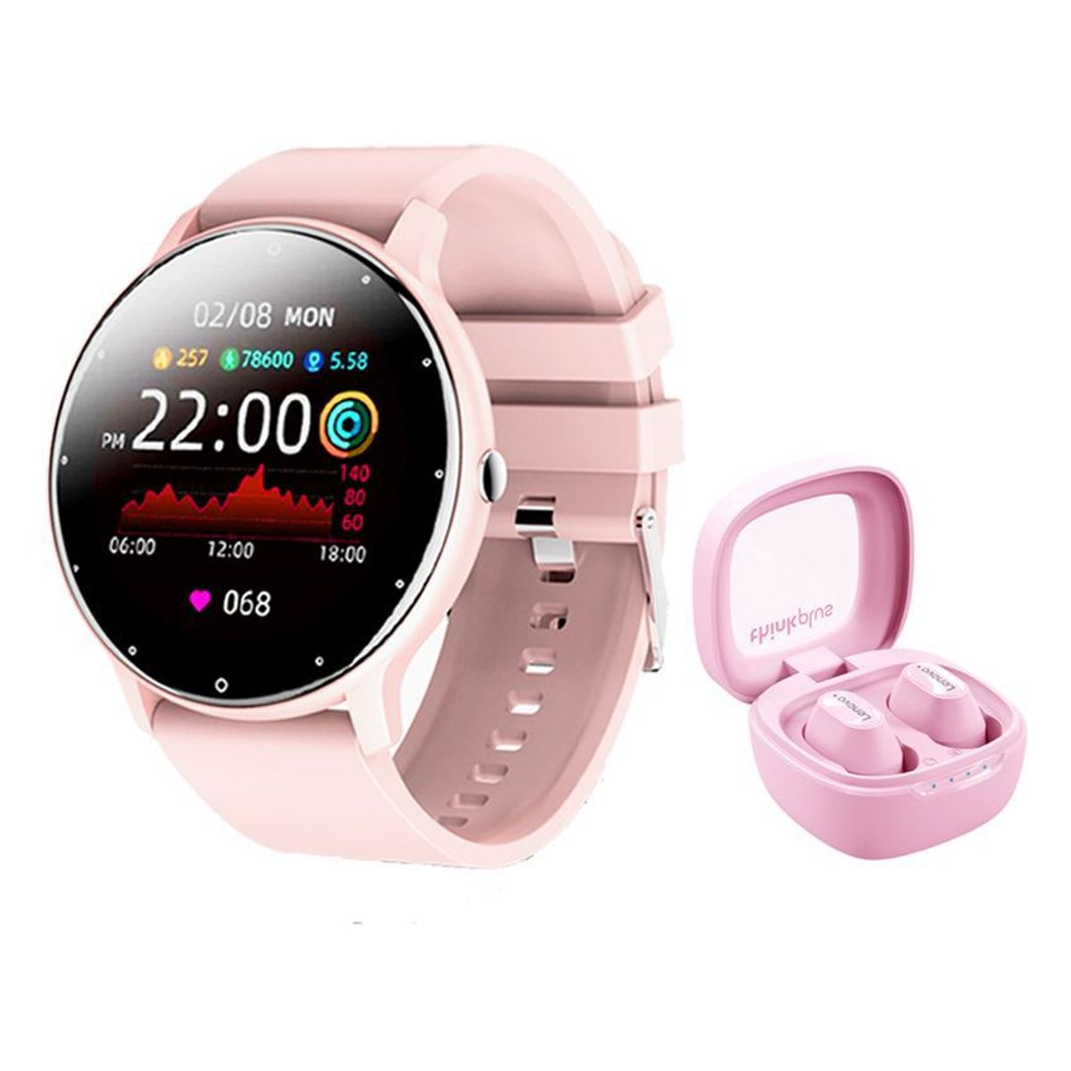 LENOVO - Audífonos Lenovo XT62 De Tws y Toumi Fit 2 watch Reloj inteligente