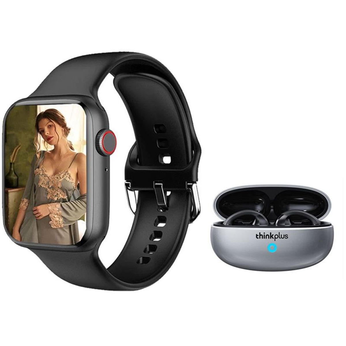 LENOVO - Lenovo XT83II De auriculares y Toumi Watch 2 Max-Negro