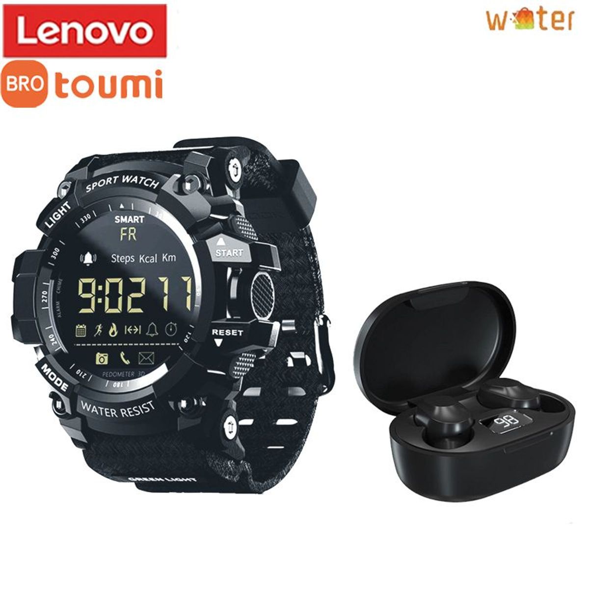 LENOVO - Audífonos Lenovo XT91 Tws Ultradelgado Audífonos y Toumi Watch GT-Z