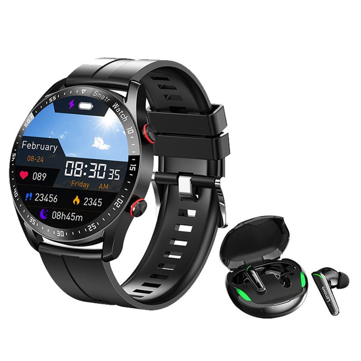 LENOVO - Audífonos Lenovo XT92 De Gaming y Toumi watch GT-X Reloj inteligente