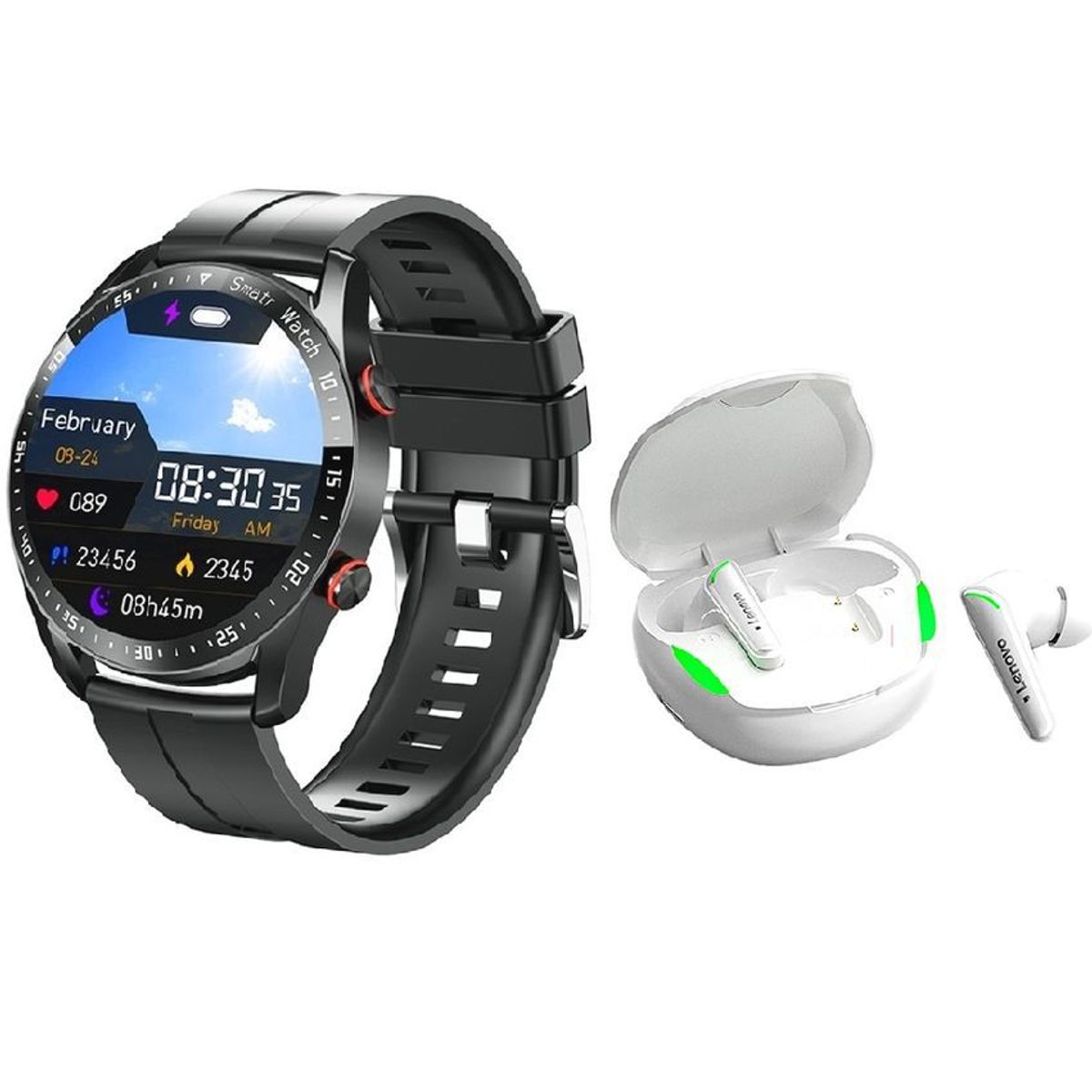 LENOVO - Audífonos Lenovo XT92 De Gaming y Toumi watch GT-X Reloj inteligente