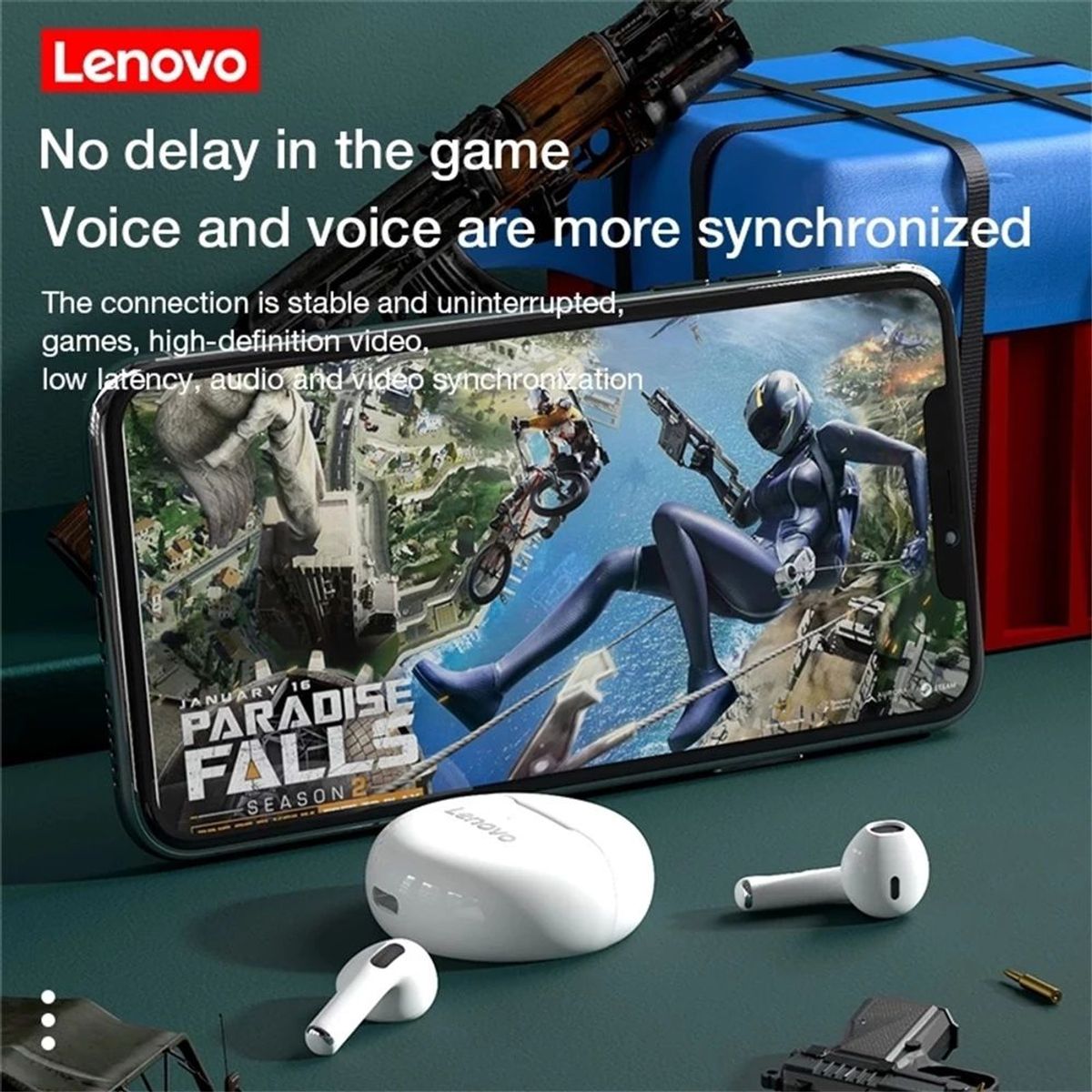LENOVO - Lenovo XT92 De Audífonos tws y Toumi GT3 Reloj inteligente