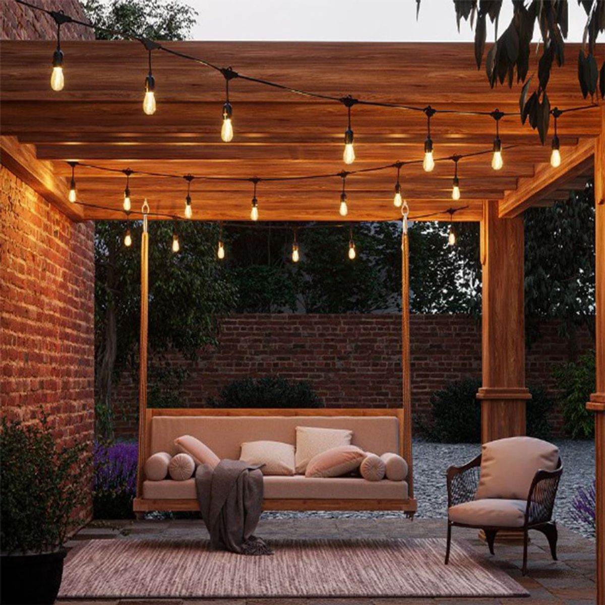 MN ELECTRONICS - Guirnalda Solar 15 Focos Led 1.5W 10 metros IP67