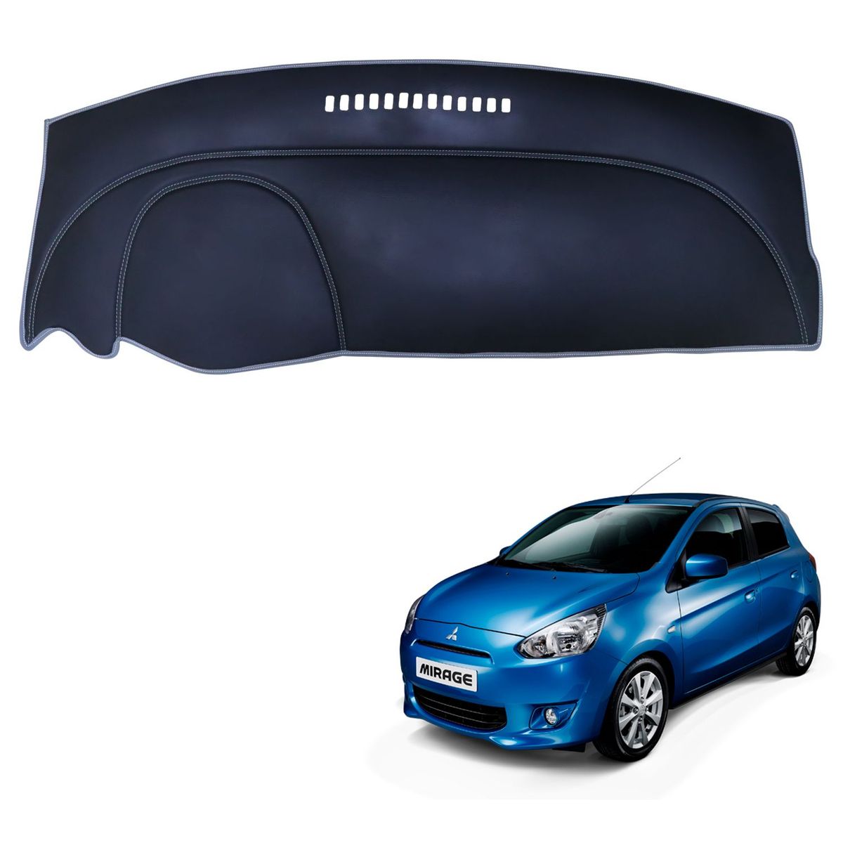 TECGO - PROTECTOR TAPETE PARA TABLERO TIPO MITSUBISHI MIRAGE 2014