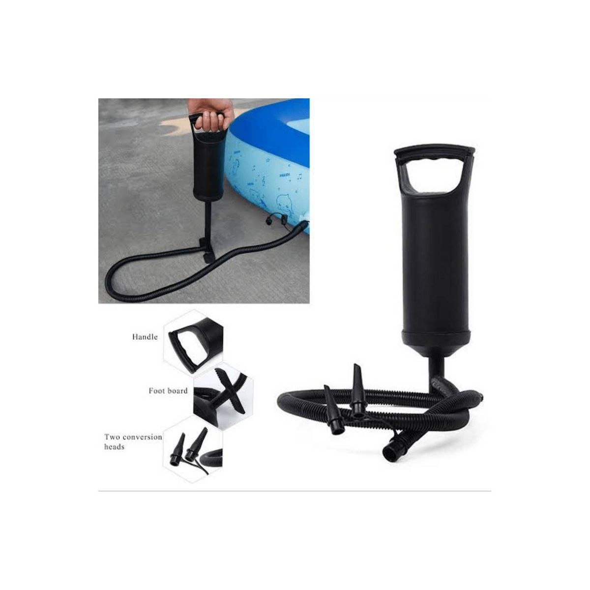 GENERICO - Inflador Manual Globos Piscina Sofas Colchones Inflables