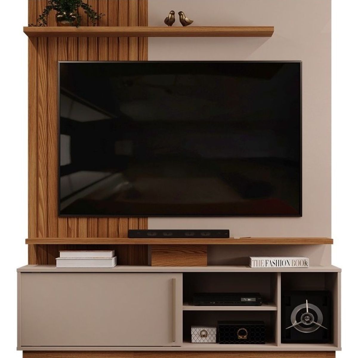 PAZART MUEBLES - Centro De Entretenimiento Panel Menorca Moca 55