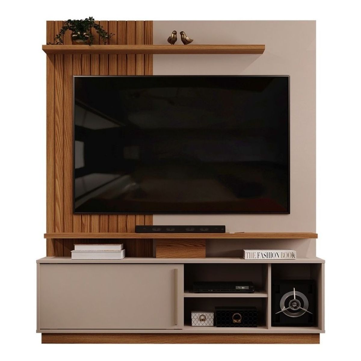 PAZART MUEBLES - Centro De Entretenimiento Panel Menorca Moca 55