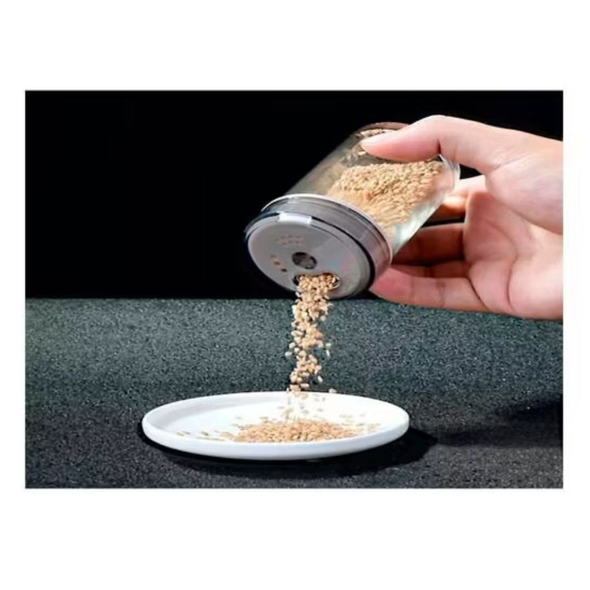 OEM - Condimentero Giratorio + 6 Frascos Vidrio