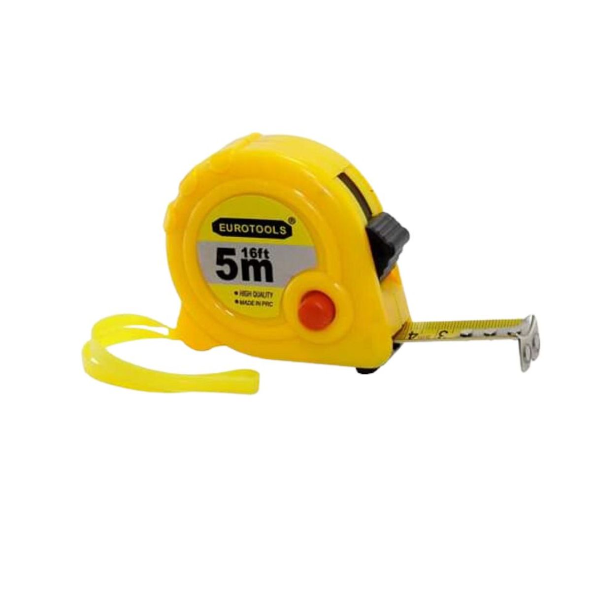 GENERICO - Wincha Flexible 5 Mts x 19mm Eurotools HB035-2  - Amarillo