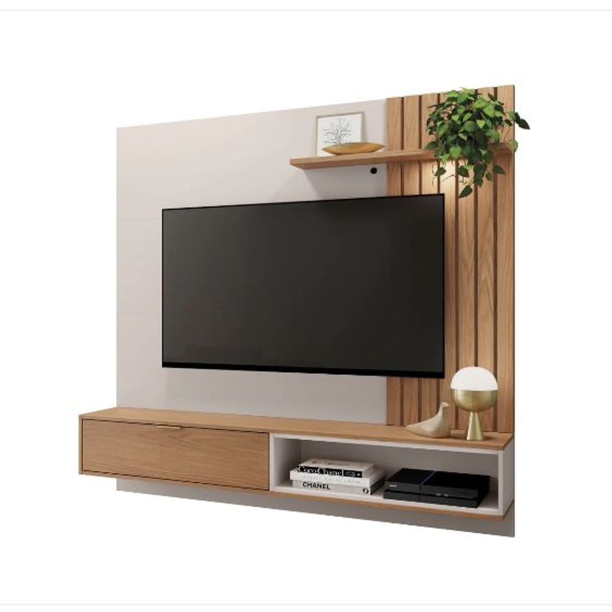 PAZART MUEBLES - Centro De Entretenimiento Panel Maui Freijo 65