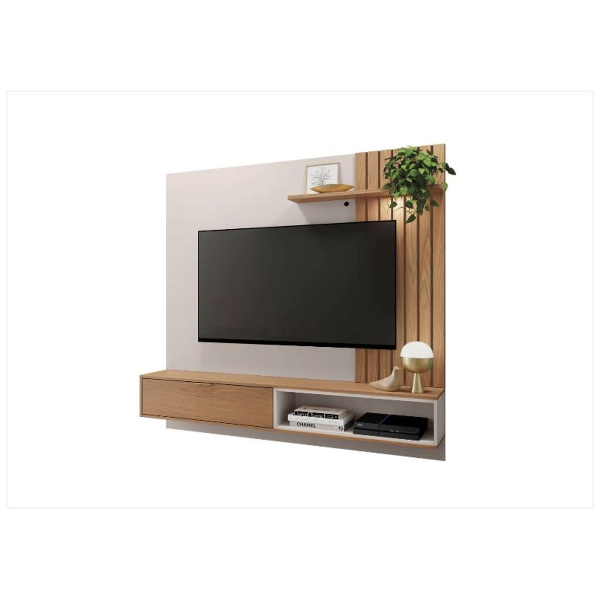 PAZART MUEBLES - Centro De Entretenimiento Panel Maui Freijo 65