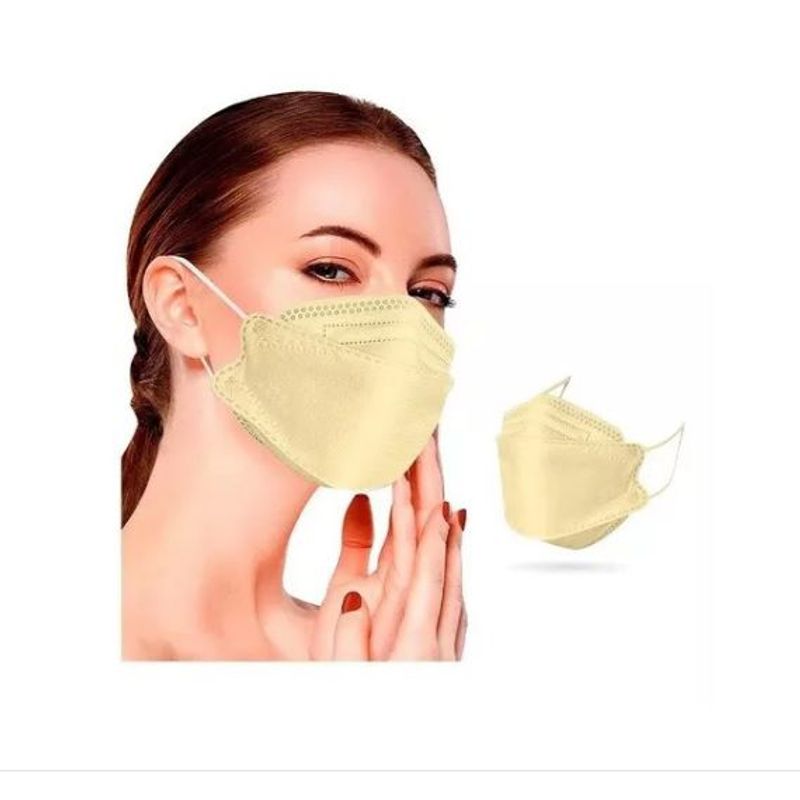 GENERICO - MASCARILLA KN95 FISH BEIGE x 20 Unidades