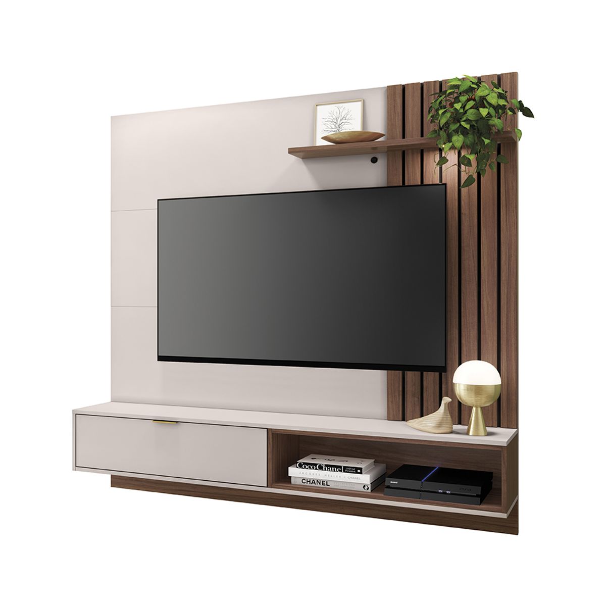 PAZART MUEBLES - Centro De Entretenimiento Panel Maui Off White 65