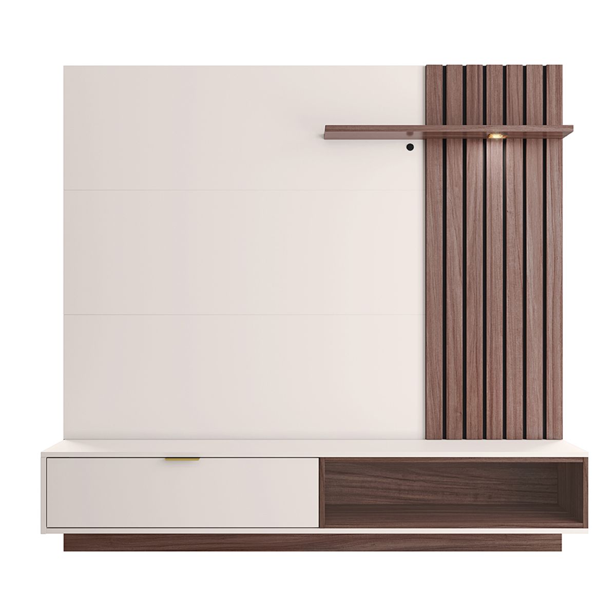 PAZART MUEBLES - Centro De Entretenimiento Panel Maui Off White 65