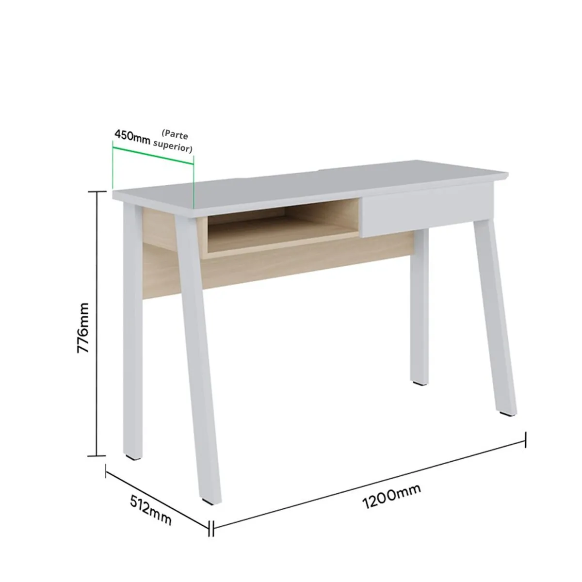 PAZART MUEBLES - Escritorio Tokio Blanco