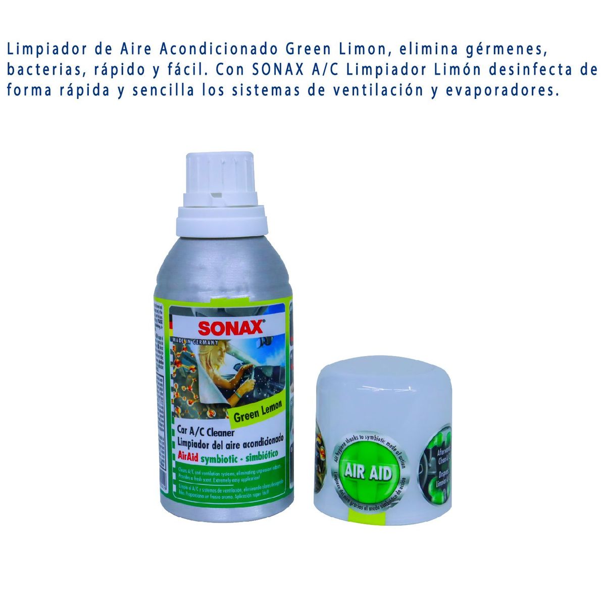 SONAX - Limpiador aire acondicionado limon sonax AirAid simbiótico