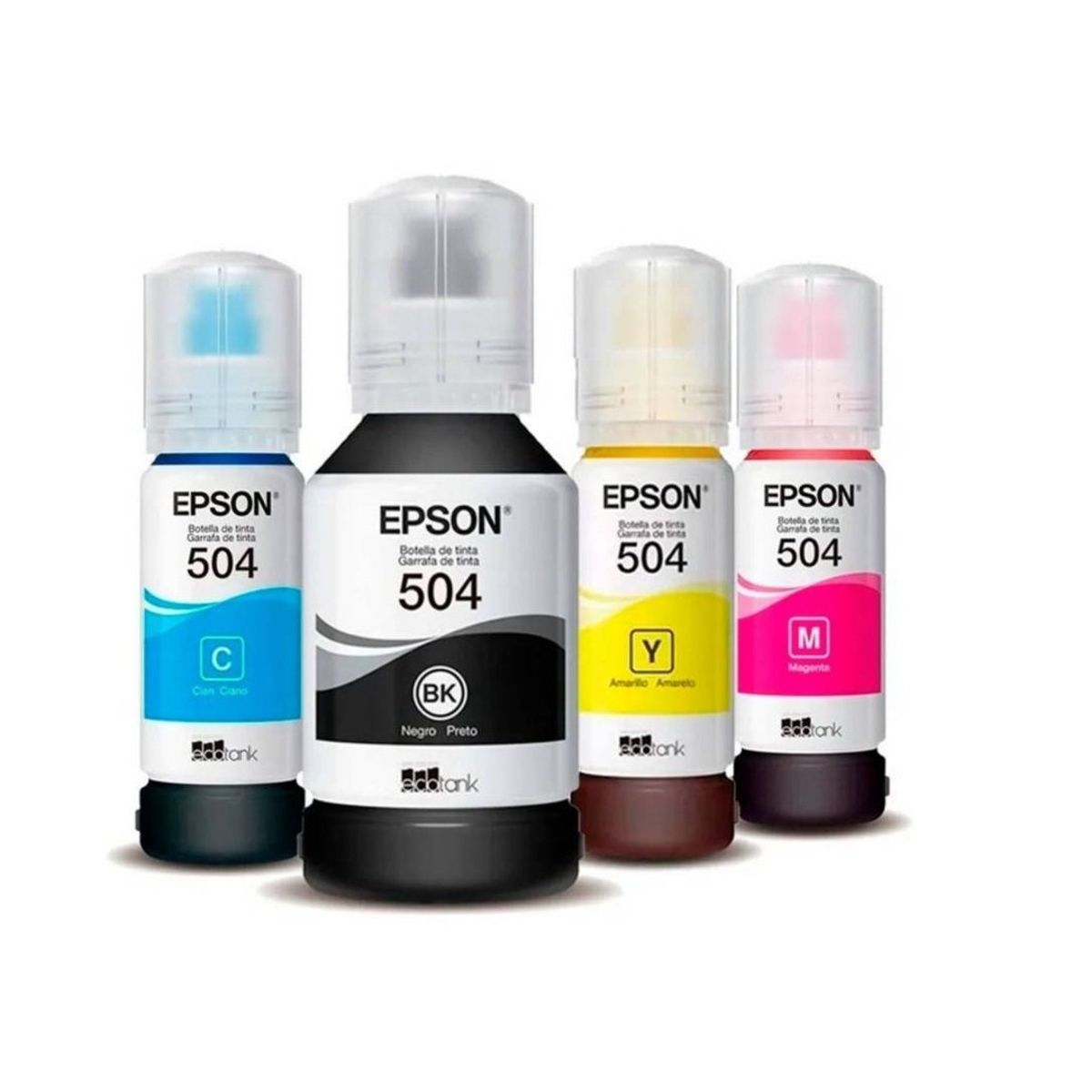 EPSON - Combo kit Tinta Epson T504 04 COLORES Negro Cyan- Magenta-Yellow