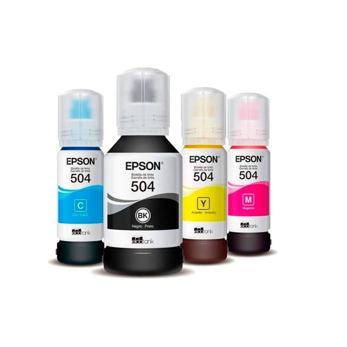 EPSON - Combo kit Tinta Epson T504 04 COLORES Negro Cyan- Magenta-Yellow