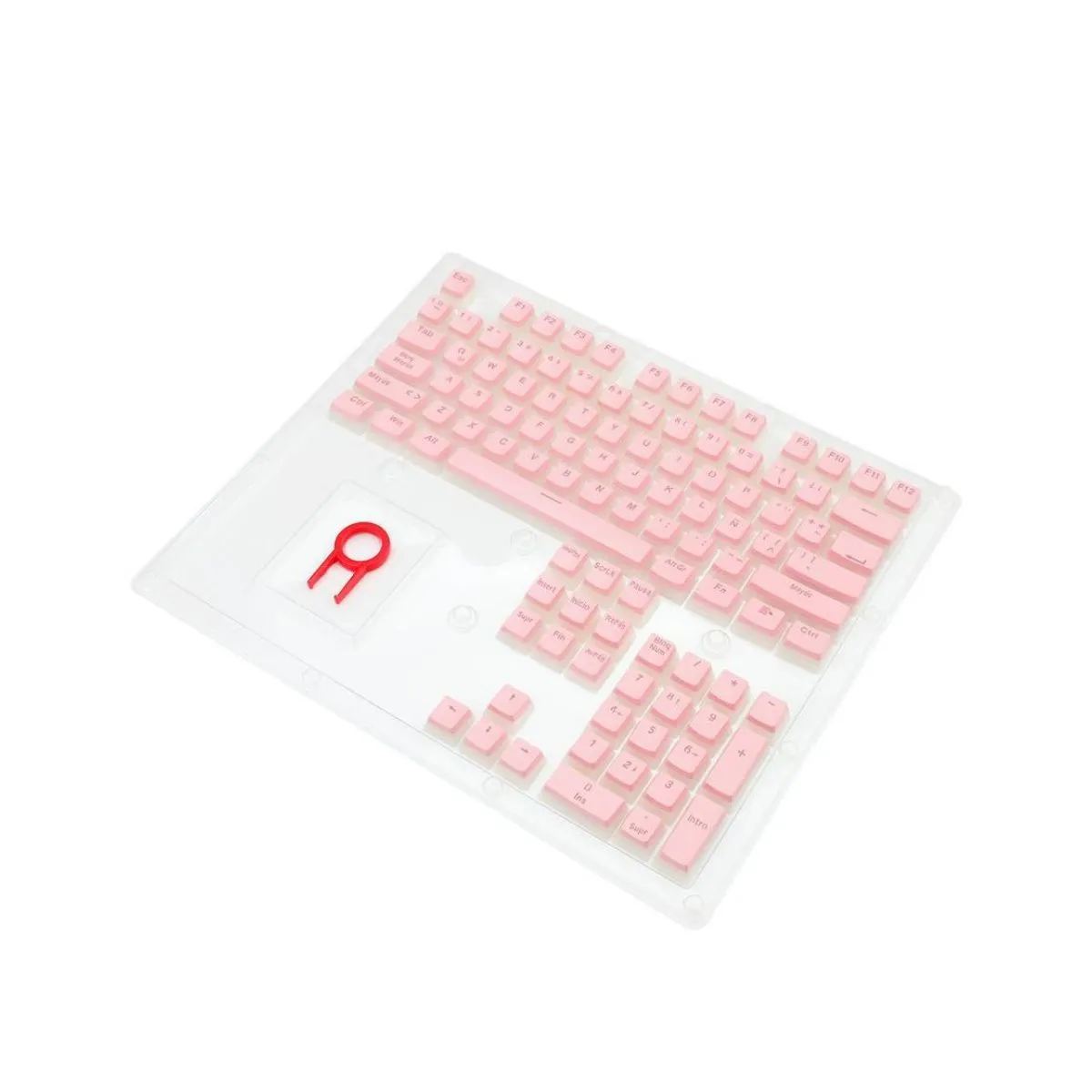 REDRAGON - Keycaps Redragon Scarab A130p Pink Teclado Mecánico Inglés