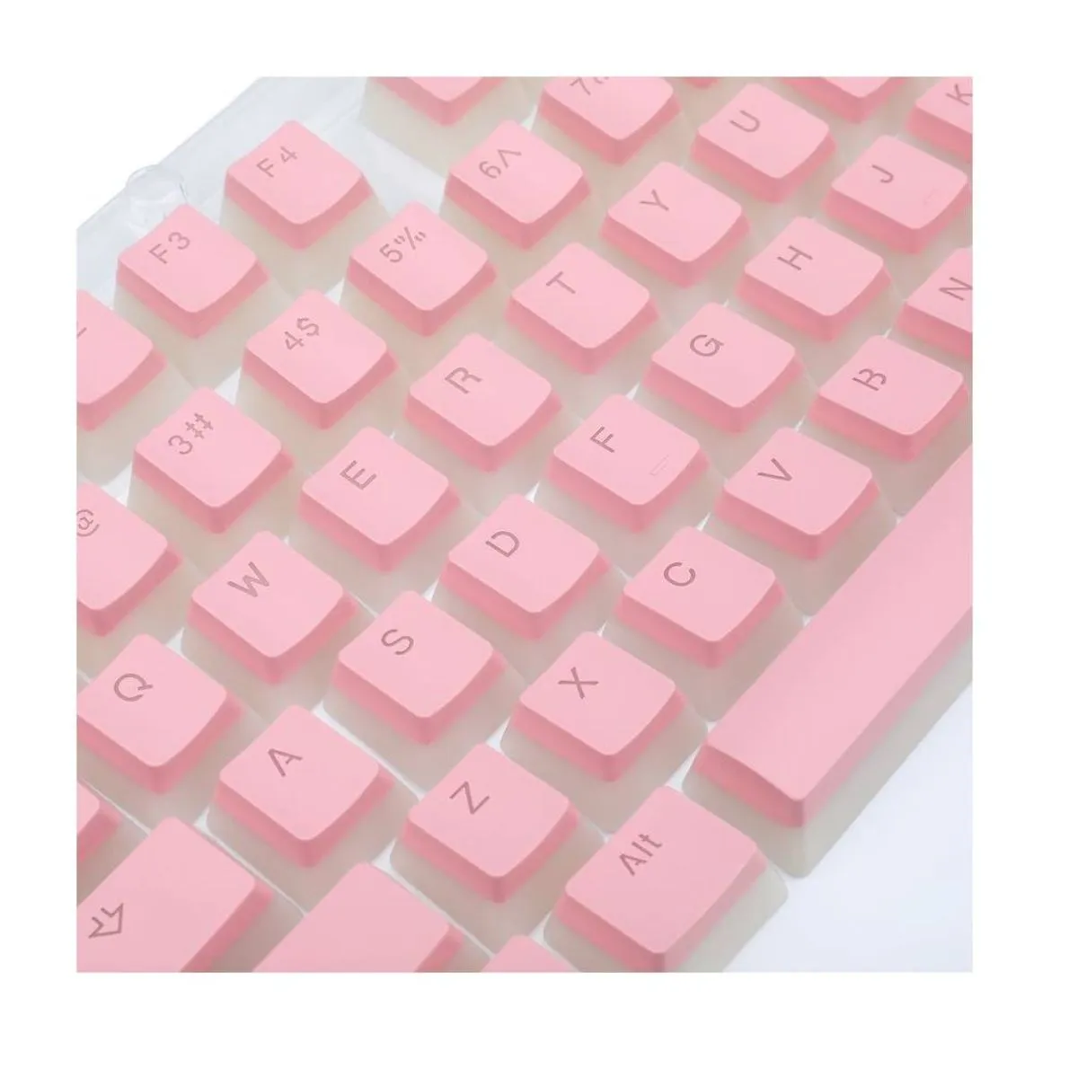 REDRAGON - Keycaps Redragon Scarab A130p Pink Teclado Mecánico Inglés