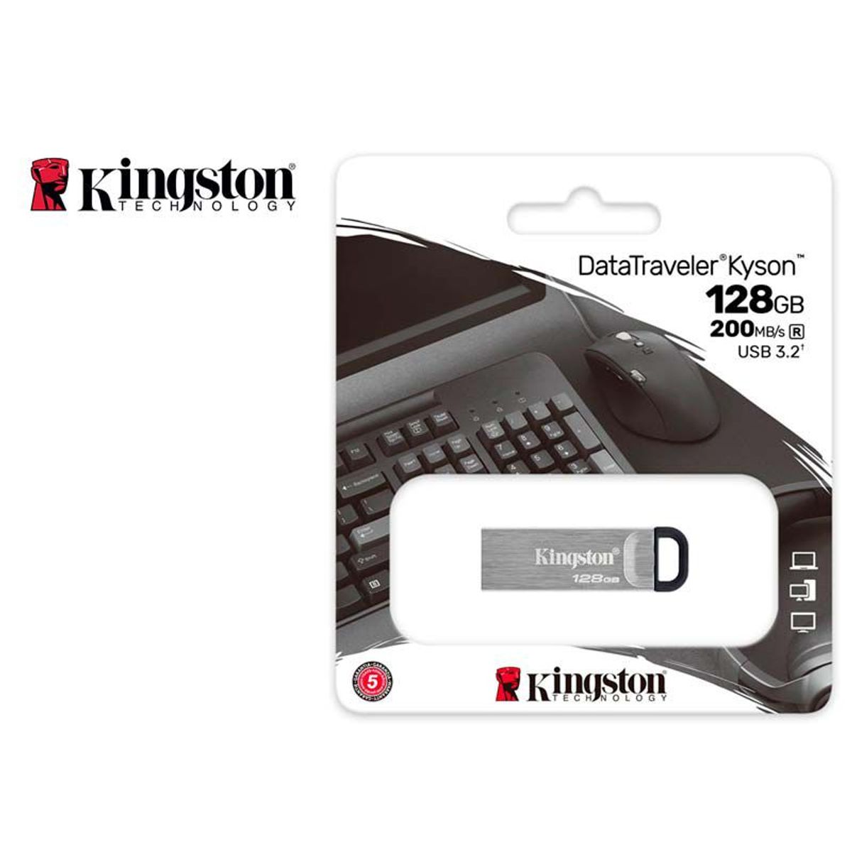 KINGSTON - Memoria USB 3.2 128GB Kingston DataTraveler Kyson