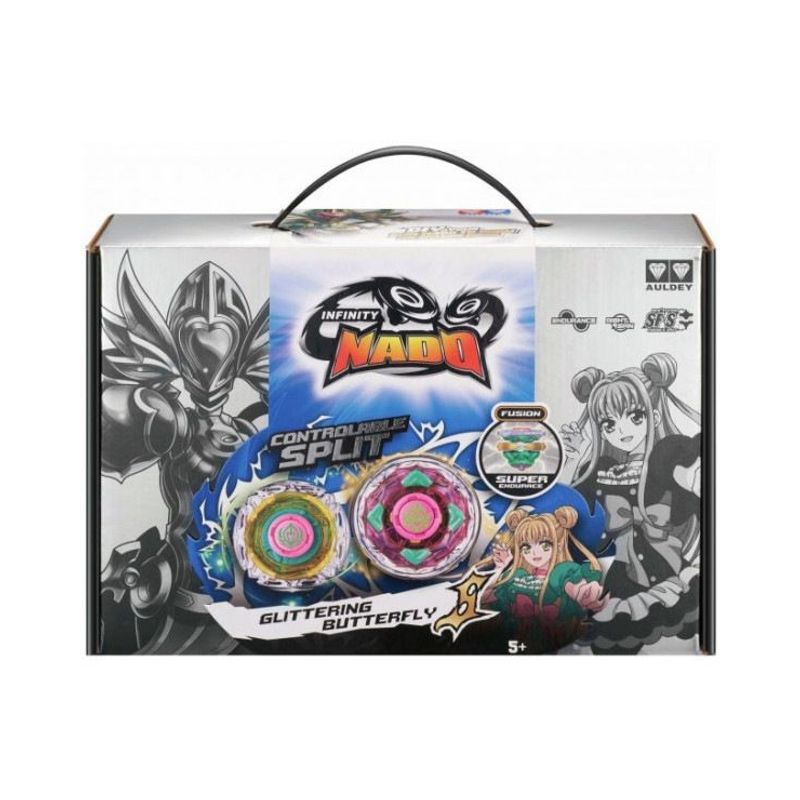 INFINITY NADO - Juguete Trompo de Batalla Maletín de Metal Glittering Butterfly