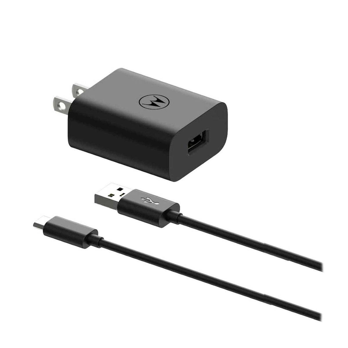MOTOROLA - Cargador Motorola TurboPower 20W con Cable Tipo C Negro
