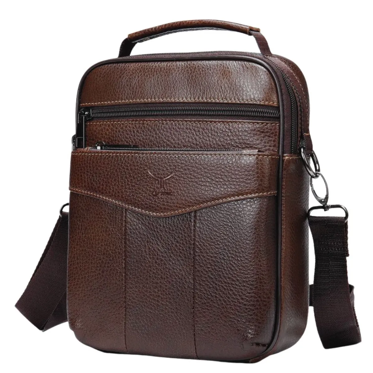 ARMUZ - Morral de Cuero Vacuno Hombre 7456